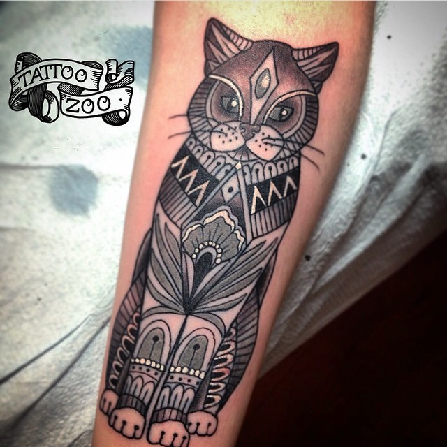 Meeeeow!! (tattoo by @tamitattoos). Call 250-361-1952 to book appointment.