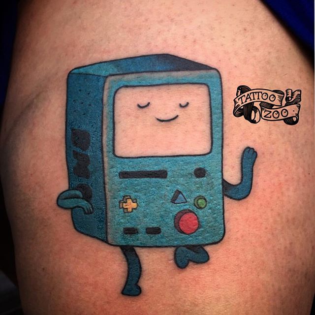 Beep boop beep!! (tattoo by @prairietats). Call 250-361-1952 to book.