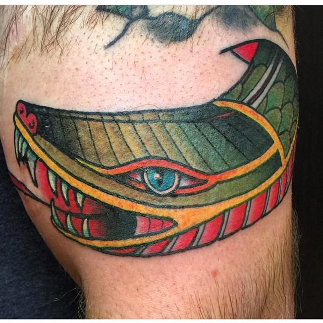 SNAKES ARE AWESOME!! We are open til 6pm!! (tattoo by @gerrykramer) Call 250-361-1952 to book!!