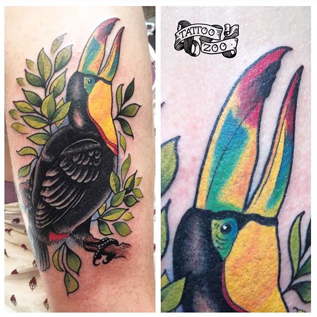 Who can? Toucan? We are OPEN til 6pm!!! Visit us at 826 Fort Street!!! (tattoo by @prairietats)