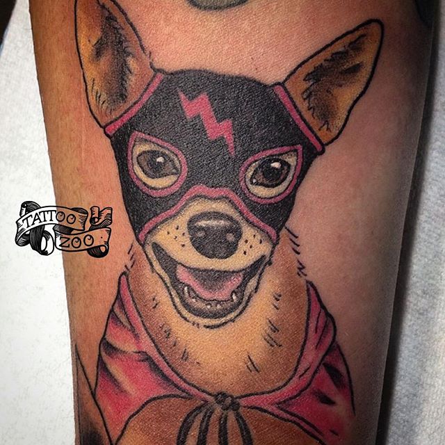 WOOF! We are open til 6pm!!! @tamitattoos @davidmaiertattoos and @interstellarwhispers are working today! (tattoo by @tamitattoos)