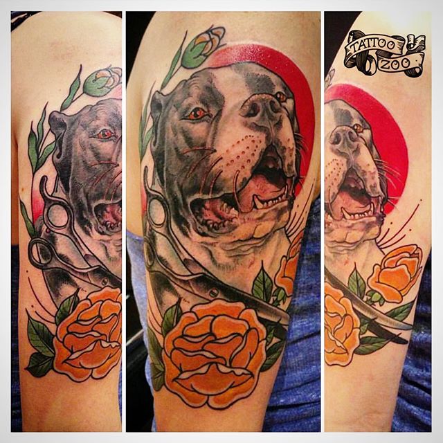 WOOF!!! We are open 11-6pm!! Come see us at 826 Fort Street. (tattoo by @davidmaiertattoos). Call 250-361-1952 to book.