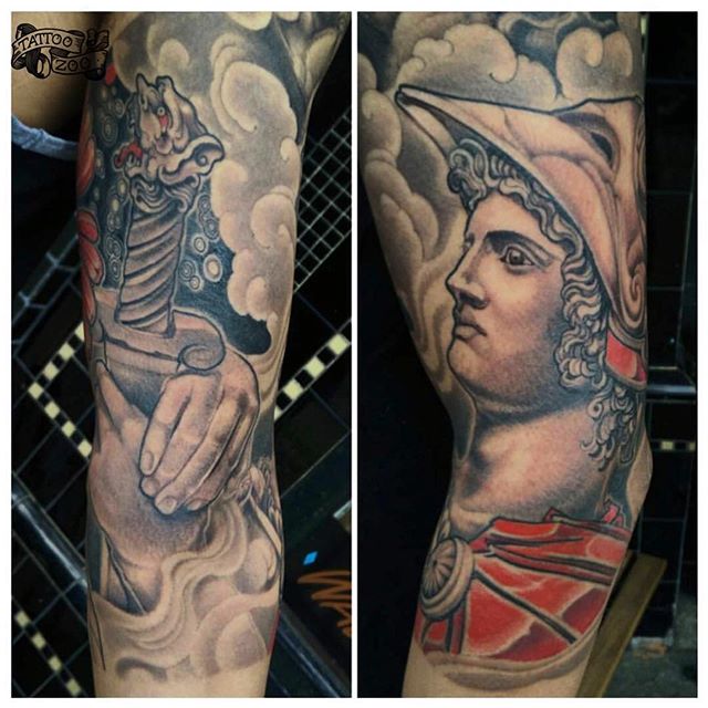 We are OPEN!!! Here til 6pm. (tattoo by @davidmaiertattoos). Call 250-361-1952 to book.