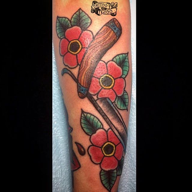 We open today at 11!! (tattoo by @gerrykramer) Call 250-361-1952 to book.