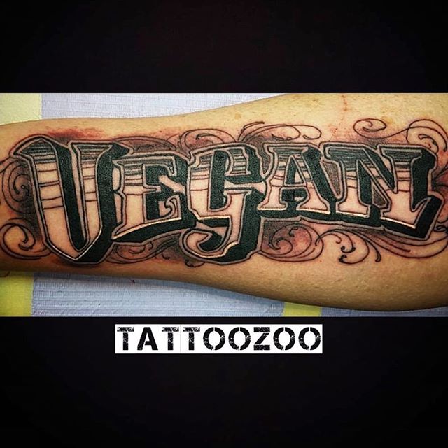 #vegan for the win!! #eatyourgreens (tattoo by @gerrykramer) Hit our CONTACT button to book a tattoo.