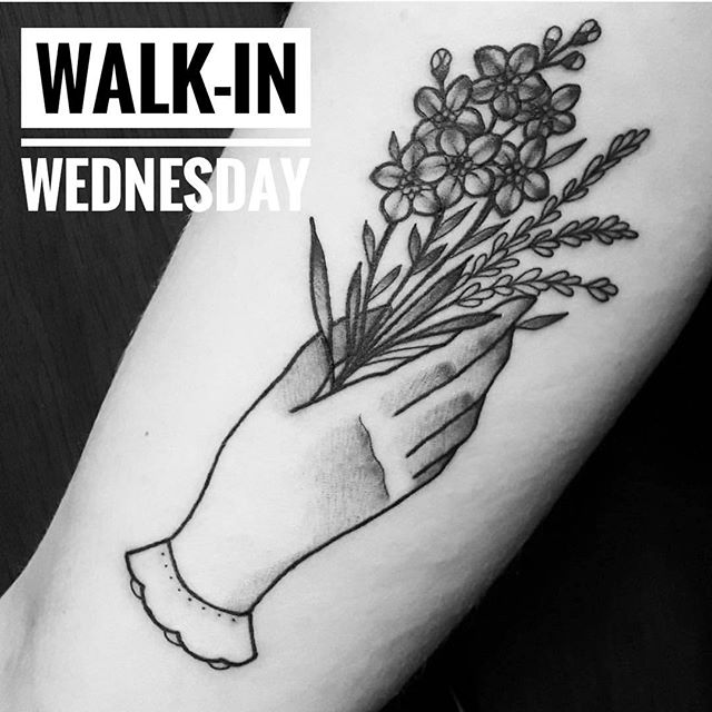 It's WALK-IN WEDNESDAY!!! We still have a few spots open for @marymadsentattoos today!! RUN down to 826 Fort St to grab a spot. First come - First served!!