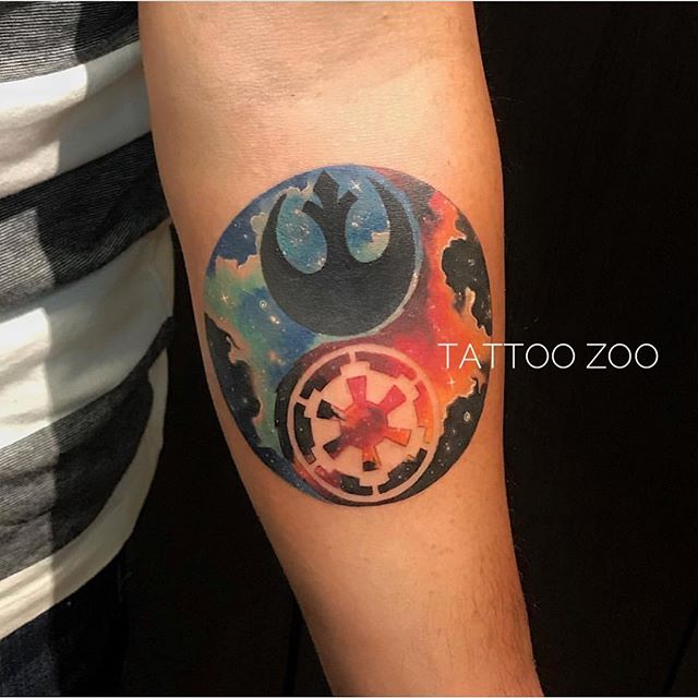 “May The Force be with you.” (tattoo by @marymadsentattoos) Call 250-361-1952 to book. #starwars