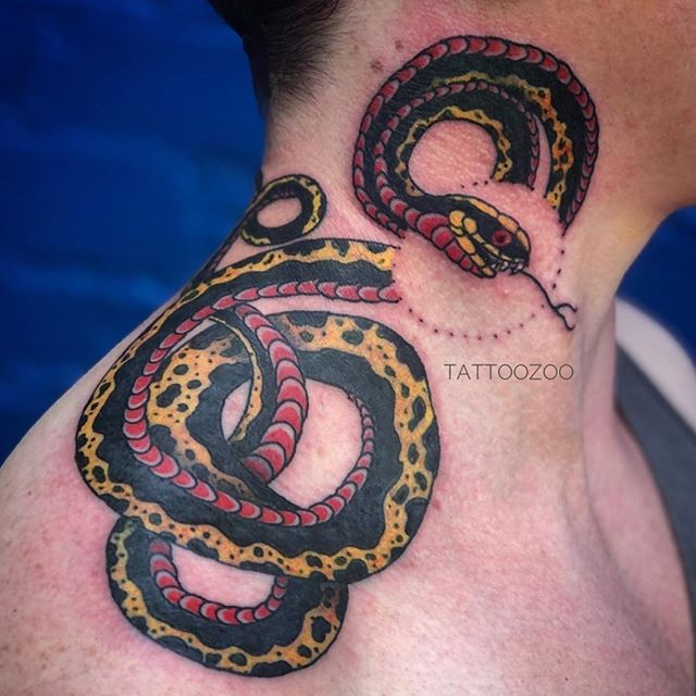 Did someone say “snakes are awesome”? Because Snakes. Are. Awesome. ..(tattoo by @gerrykramer)