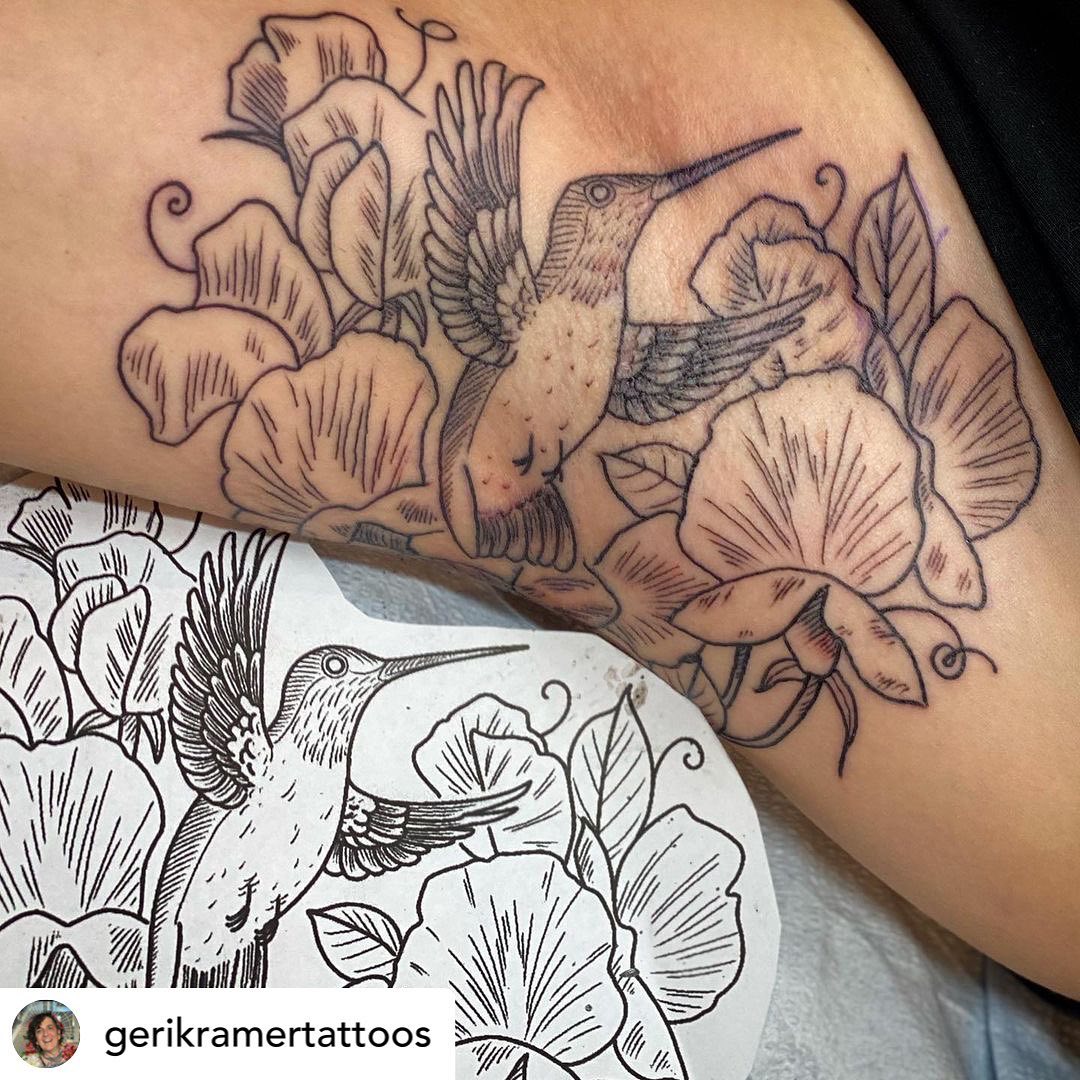 • @gerikramertattoos When I was asked to do both of these armpits in one day, I thought to myself, ‘don’t worry, they’ll break it into two sessions once we get started’ and holy hell, was I ever wrong. They just sat there, chatting and laughing and having the best time!It was wild!But I’m so glad we did themboth, because they’re such cool little bird vignettes, with a cute little story being told. Also, if there was such a thing as a favourite bird, these would both be at the top of my list!+++++++++++++++++++My books are closed to new submissions, because you have all completely overwhelmed me with really great projects!! They will not be reopening until February 2022. Thank you for your continued trust. 🤩........#TransTattooer #TransTattooArtist#TransTattooArtists #Transgender #Trans #Transtttism #yQueerTattooer #TransWoman #QueerTattooArtist #QueerArtist #qttr #VictoriaTattooer #VictoriaTattooArtist#VictoriaBC #WeLoveTattooingYou #TattooZoo