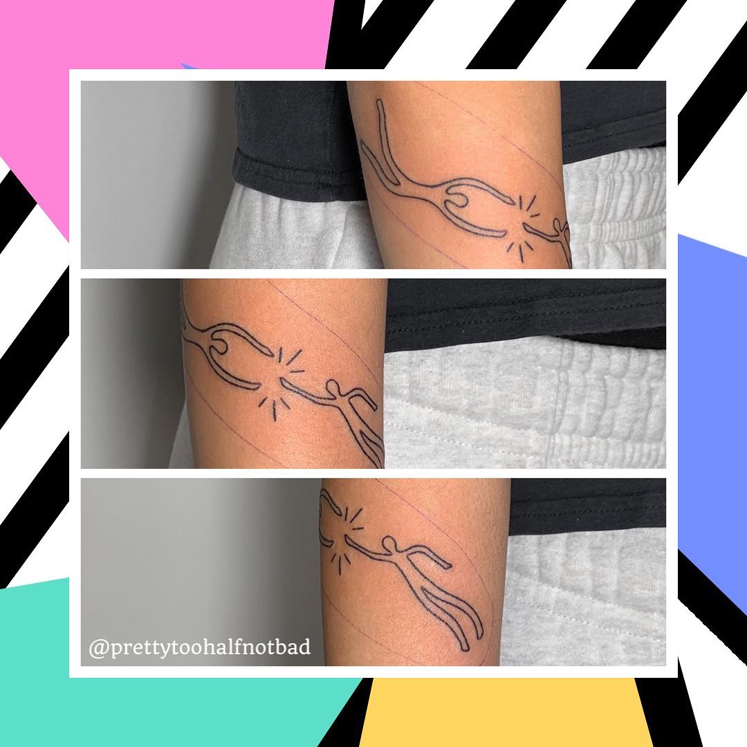 Tattoo by @prettytoohalfnotbad Link in bio to book appointment. 🥰