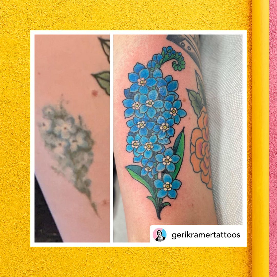 BEFORE/AFTER @gerikramertattoos books will be opening in April. Make sure you sign up for her mailing list to be the first to know!! LINK IN BIO! 🥰
