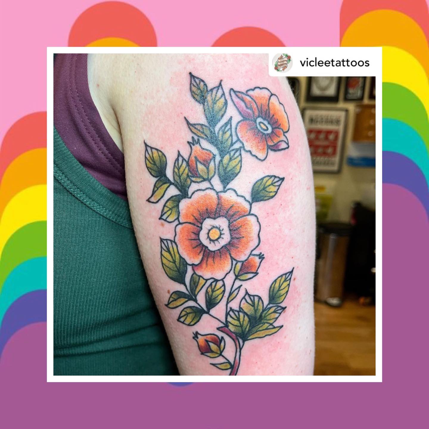 Tattoo by @vicleetattoos Link in bio to book. 🥰