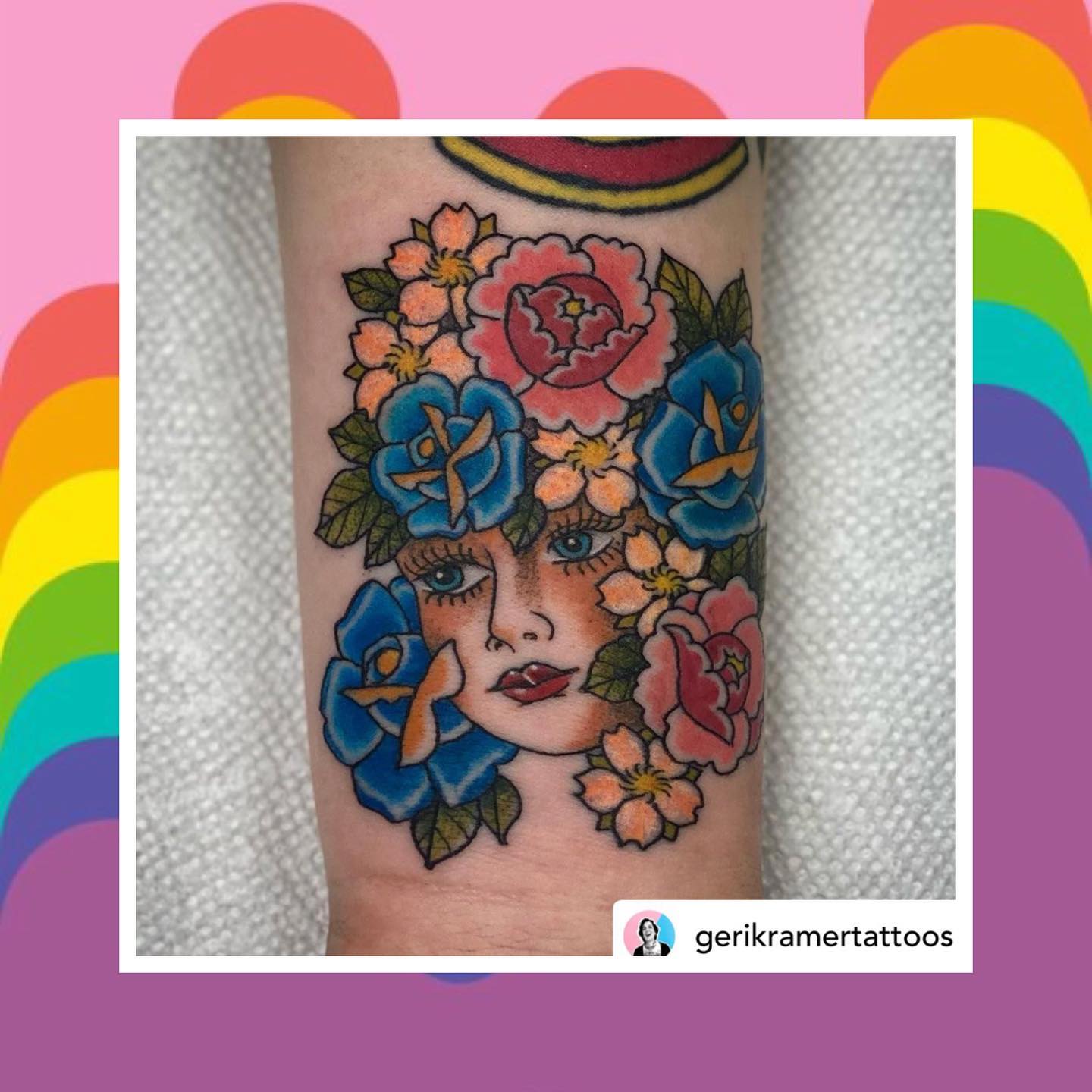 • @gerikramertattoos There are days that I am tasked with creating small, lovely little designs that create so much joy in me.This little face wrapped in cute florals is just the type of thing that lights up my heart. So let’s do more of this forever. 🥰My May/June/July books are opening in a couple weeks - but I’ll be giving my mailing list first crack at all the spots. Last round all the appointments went to those subscribers. 😬 If you like to make sure you get a chance to submit a request, I suggest signing up for my list (link in bio).Thanks for your continued support - it means the world! ️ 🤩........#TransTattooer #TransTattooArtist#TransTattooArtists #Transgender #Trans #Transtttism #QueerTattooer #TransWoman #QueerTattooArtist #QueerArtist #qttr #LadyTattooer #VictoriaTattooer #VictoriaTattooArtist#VictoriaBC #WeLoveTattooingYou #TattooZoo