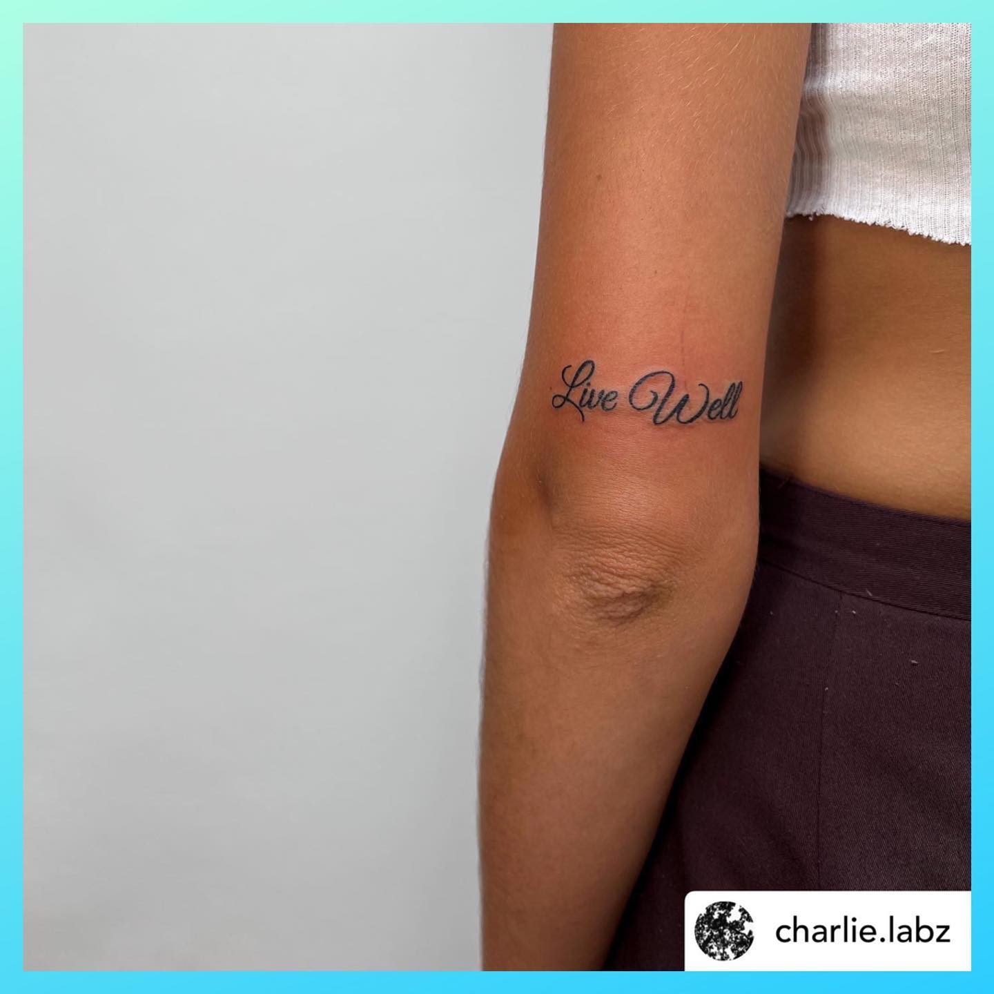 Tattoo by @charlie.labz Link in bio to book. #livewell