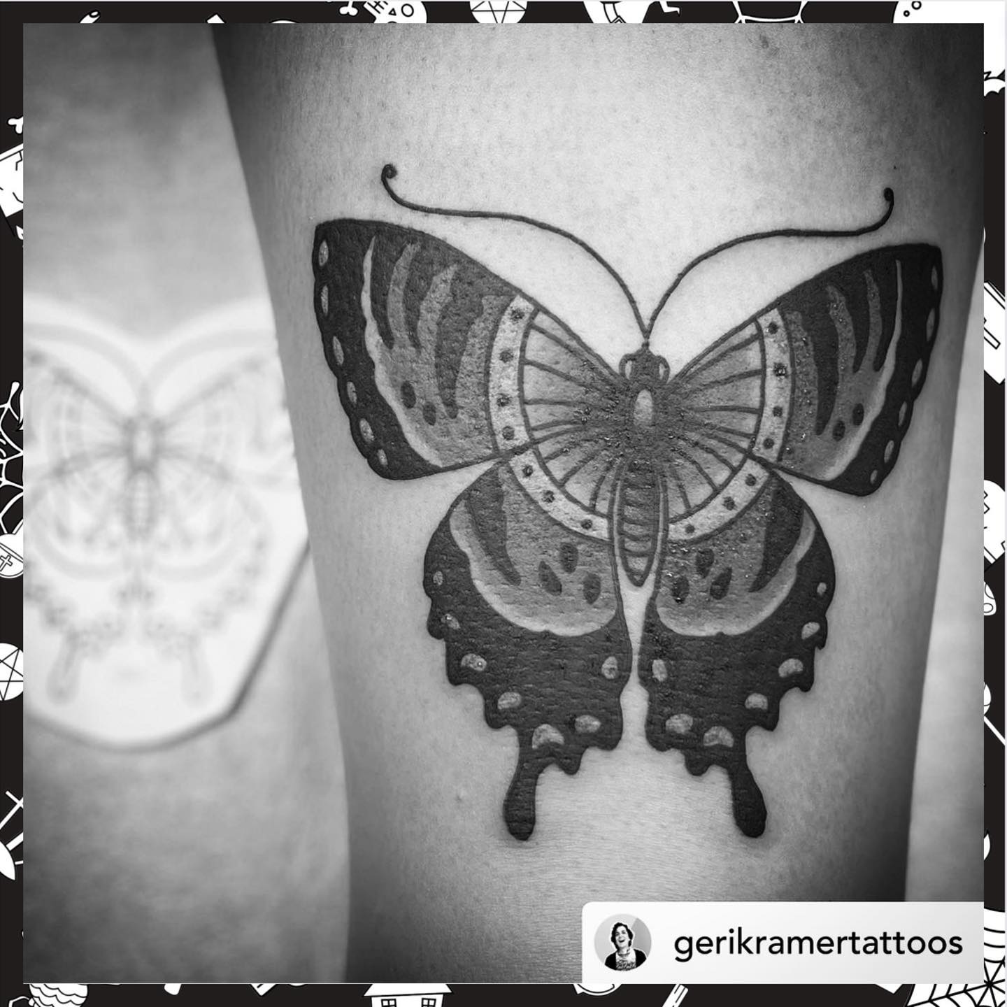 Tattoo by @gerikramertattoos Link in bio to join mailing list. 🖤