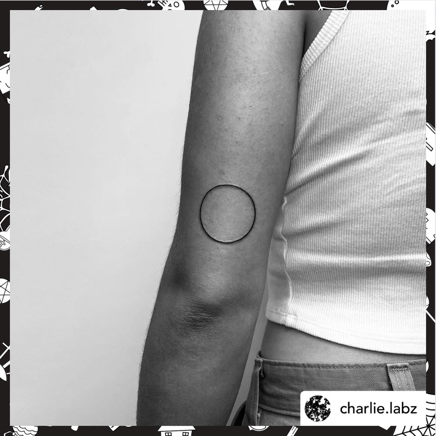 Tattoo by @charlie.labz Link in bio to book. 🖤