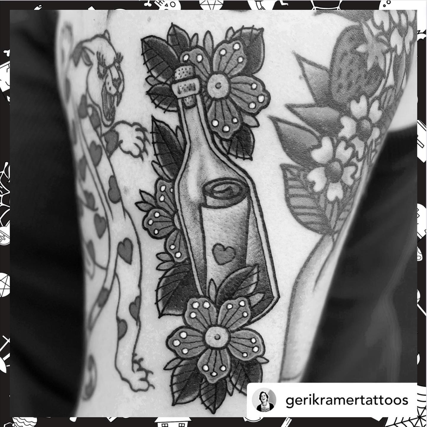 Tattoo by @gerikramertattoos Link in bio to join mailing list. 🖤