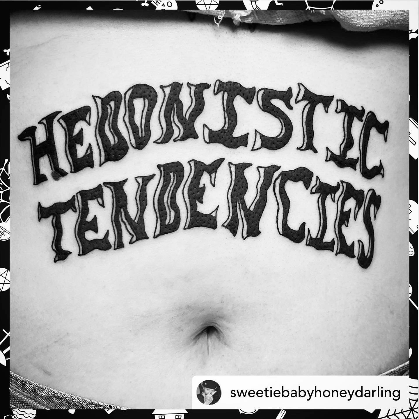 Tattoo by @sweetiebabyhoneydarling Link in bio to book. 🖤
